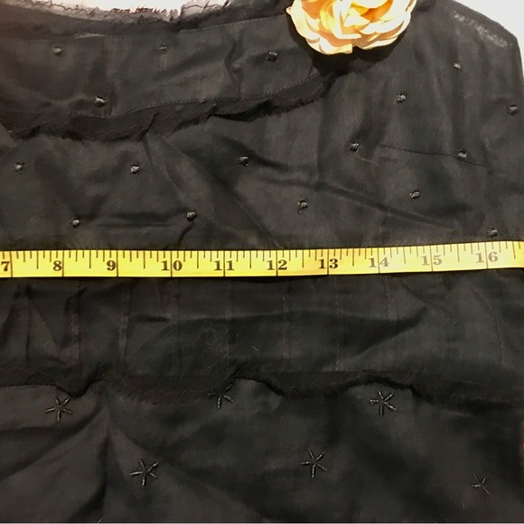 EUC Odille for Anthropologie embroidered top sz 12 - Picture 4 of 12